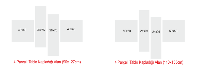 3 Parçalı Canvas Tablo, Dekoratif Tablolar, Canvas