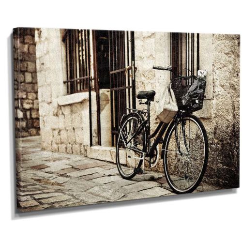 Bisiklet Motifli Canvas Tablo