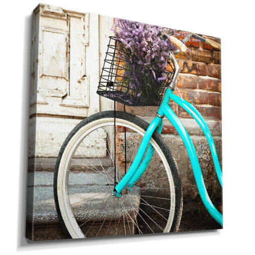 Bisiklet ve çiçek tablosu