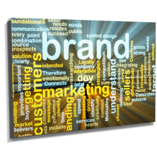 Brand marketing canvas tablo