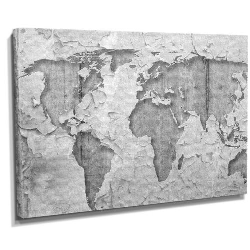 Canvas dünya haritası tablosu