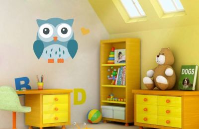 Çocuk Odası Renkli Baykuş