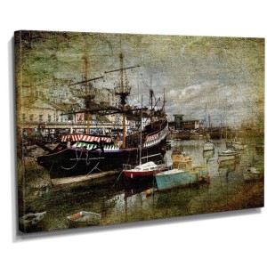 Dekoratif Gemi Tablosu - 1