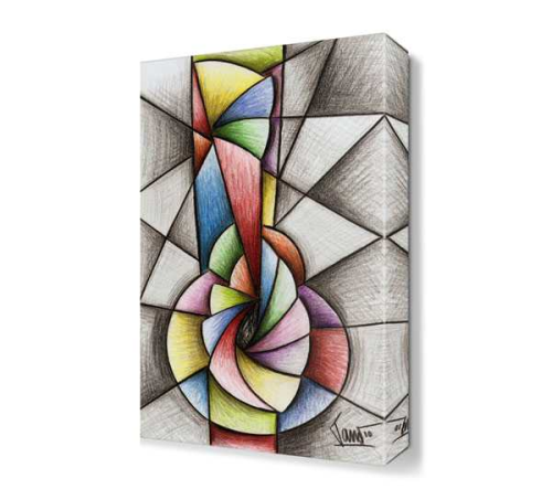 Geometrik Şekiller Canvas Tablo