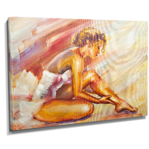  - Güzel Oturma Balerin Canvas Tablosu