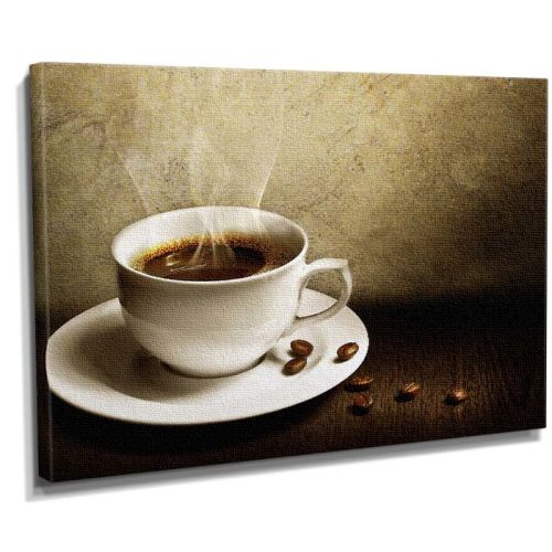Kahve manzaralı canvas tablo