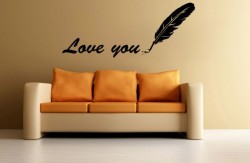 Love You Duvar Stickeri - Thumbnail