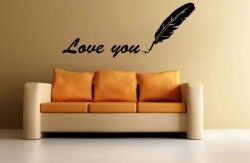 Love You Duvar Stickeri