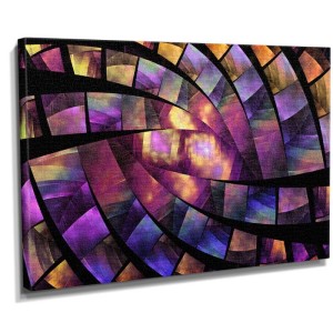 Mor Dekoratif Şekiller Tablosu