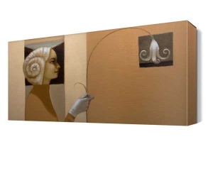 Örgü Saçlı Kadın Tablosu