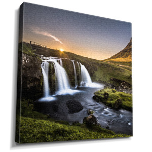 Şelale manzaralı tablo - 1