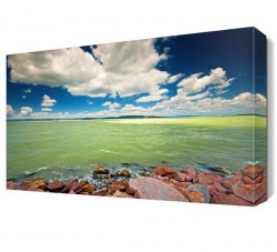 Gökyüzü ve Deniz Manzarası Canvas Tablo (1)