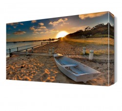 Deniz ve Kumsal Manzarası Canvas Tablo