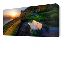 Bank ve Deniz Manzarası Canvas Tablo