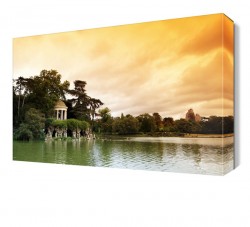 Göl ve Deniz Manzarası Canvas Tablo