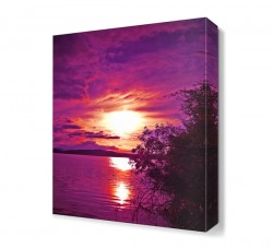 Mor Deniz Manzarası Canvas Tablo