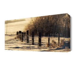 Deniz İçinde Çit Manzarası Canvas Tablo (1)