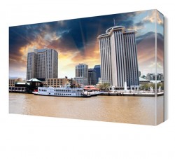 Gemi ve Şehir Manzarası Canvas Tablo