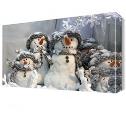 Kardan Adam Ailesi Canvas Tablo (1)