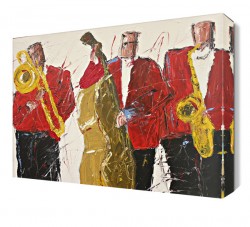 Kırmızı Orkestra Canvas Tablo