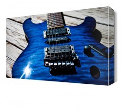 Mavi Gitar Canvas Tablo (1)