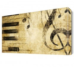 Piyona Tuşları Canvas Tablo (1)