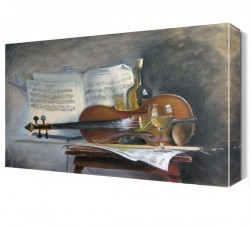 Nota ve Keman Canvas Tablo (1)