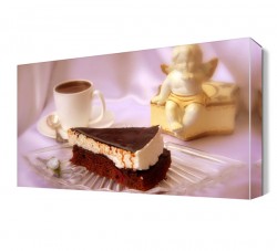 Pasta ve Kahve Canvas Tablo