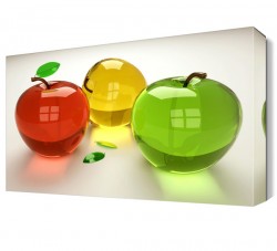 Renkli Elmalar Canvas Tablo