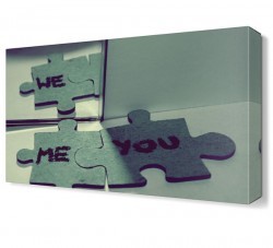 Sen Ben Puzzle Canvas Tablo (1)