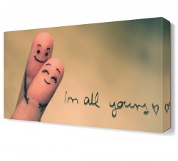 Mutlu Parmaklar Canvas Tablo