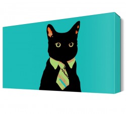 Pop Art Kedi Canvas Tablo