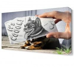 Komik Köpek Canvas Tablo (1)
