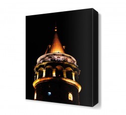 Galata Kulesi Gece Manzarası Canvas Tablo (1)