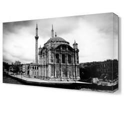 Ortaköy Cami Siyah Beyaz Canvas Tablo (1)