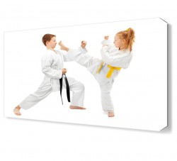 Kareteci Çocuklar Canvas Tablo