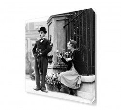 Charlie Chaplin City Lights Canvas Tablo