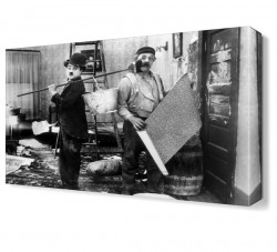 Charlie Chaplin New Job Canvas Tablo