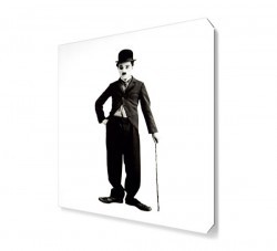 Charlie Chaplin Mustache Canvas Tablo (1)