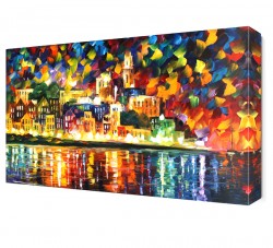 Lenoid Afvernov Şehir Canvas Tablo