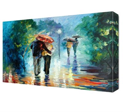 Yağmur Altında Canvas Tablo