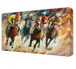 Atların Yarışı Canvas Tablo (1)