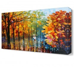 Beyazlı Kadın Canvas Tablo (1)