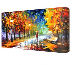 Yalnız Kadın Canvas Tablo