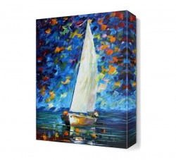 Yelkenli Kayık Canvas Tablo