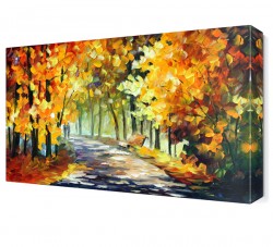 Yürüyen Aşıklar Canvas Tablo