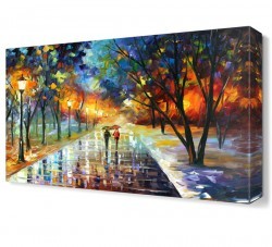 Şemsiyeli İnsanlar Canvas Tablo (1)