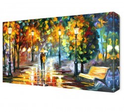 Yağmurda Gezinti Canvas Tablo (1)