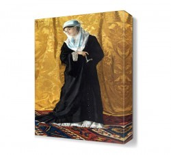 İstanbul da Bir Hanımefendi Canvas Tablo (1)