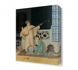 İki Müzisyen Kız Canvas Tablo (1)